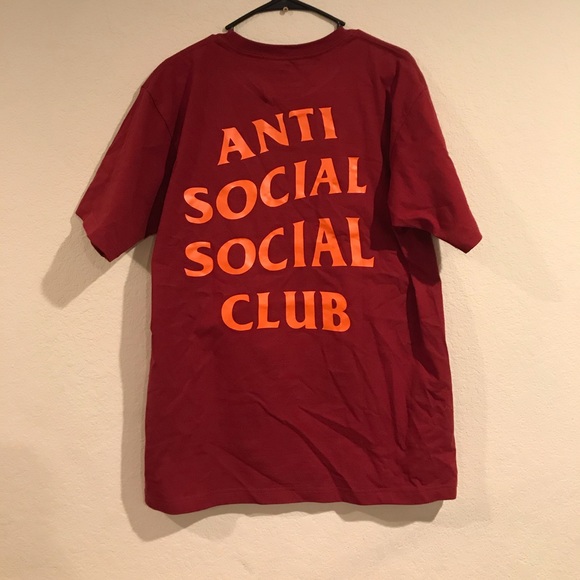 Anti Social Social Club Other - Burgundy ASSC tshirt